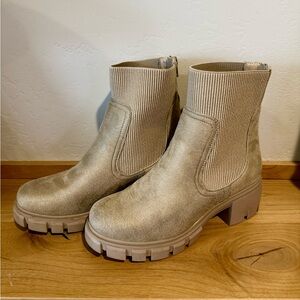 Natural Reflections Taupe Ankle Boots